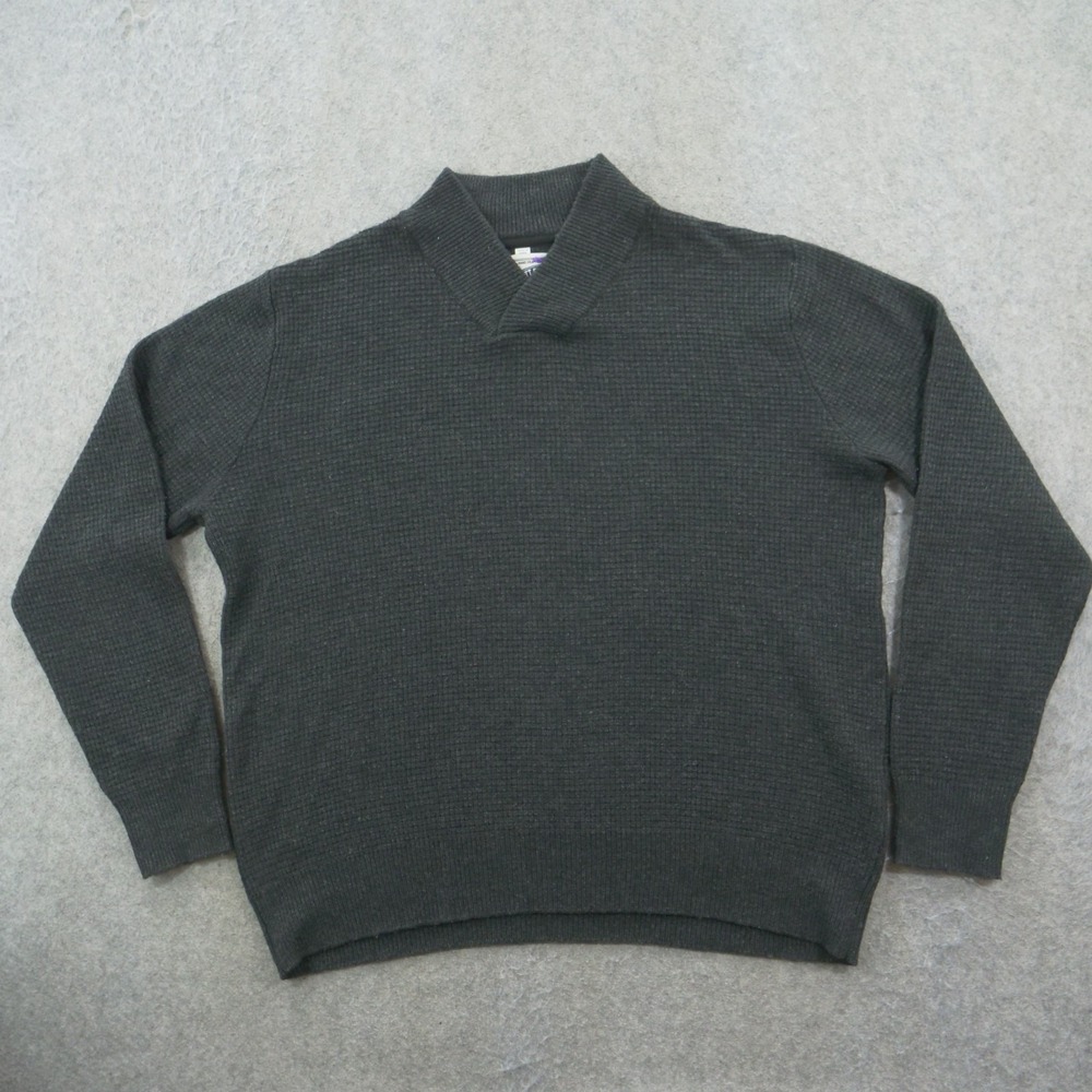 Schott Bros Sweater Mens Extra Large Wool Knit Pullover Waffle Knit